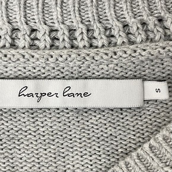 Harper Lane Women's Gray Knit Warm Winter Chunky Knit Sweater SZ/S - Picture 15 of 15